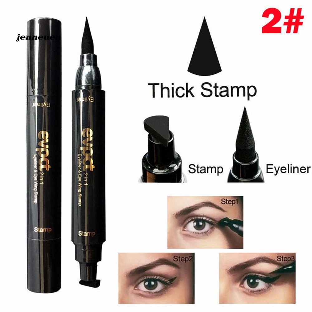 Bút Kẻ Mắt Nước Hai Đầu Lâu Trôi Không Lem Chống Thấm Nước