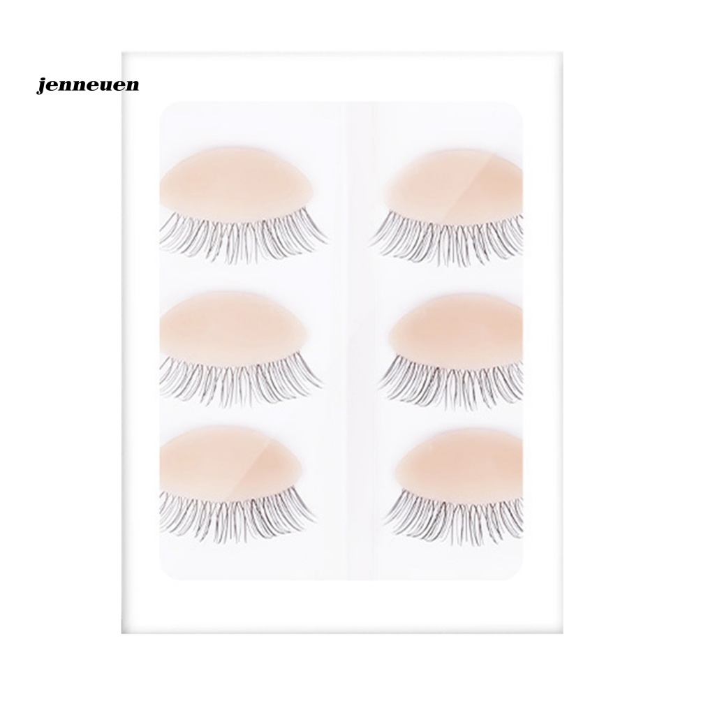 Set 3 Cặp Mô Hình Đầu Ma Nơ Canh Trọng Lượng Nhẹ Hỗ Trợ Luyện Tập Trang Điểm Lông Mi