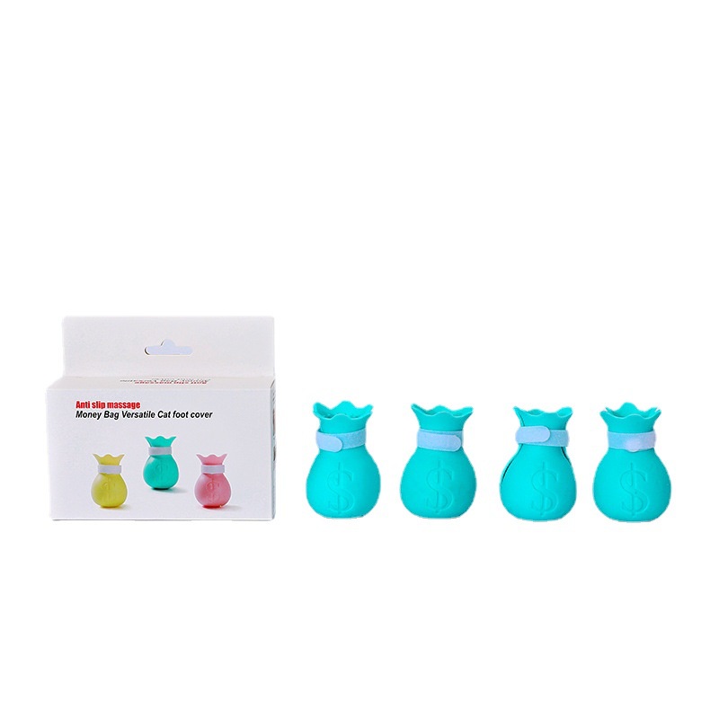 Bộ 4 Giày Silicon Bảo Vệ Chân Mèo Chống Cào &amp; Gãi MiluPaPa