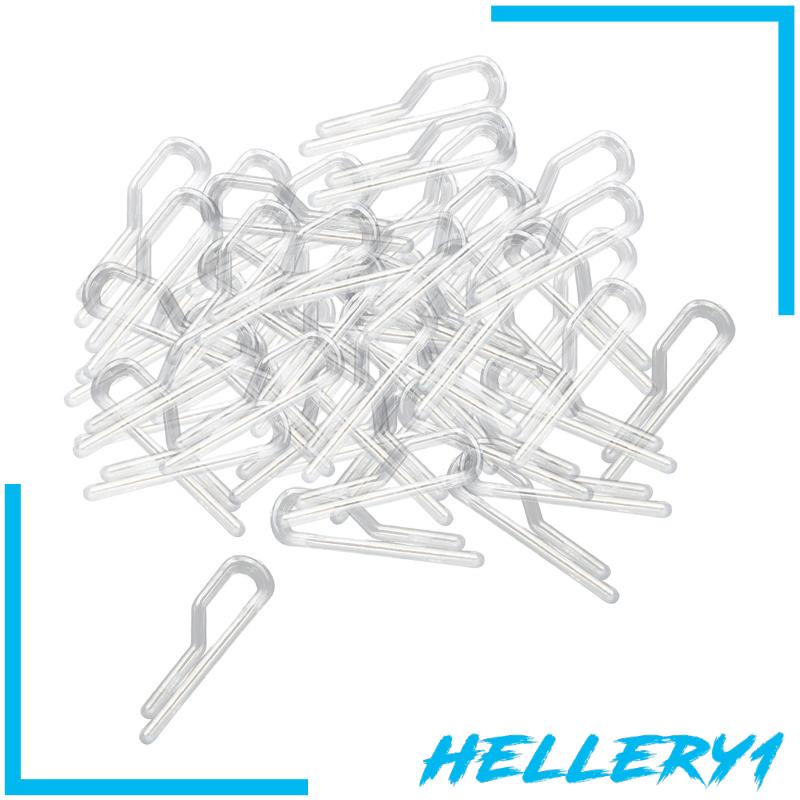 Set 200 Kẹp Cá Sấu Trong Suốt Hình Chữ U Có Thể Tái Sử Dụng Dùng Để Kẹp Quần Áo / Áo Sơ Mi / Áo Sweater