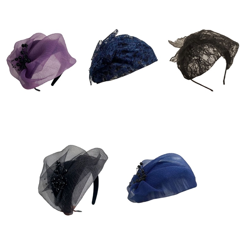 Cài Tóc Đính Hạt Dạng Lưới Phong Cách Punk Cho Nữ