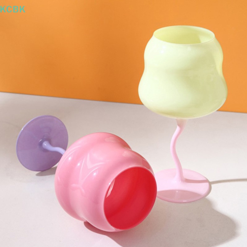 Ly Thủy Tinh Uống Rượu Vang Dung Tích Lớn Màu Sắc Vintage