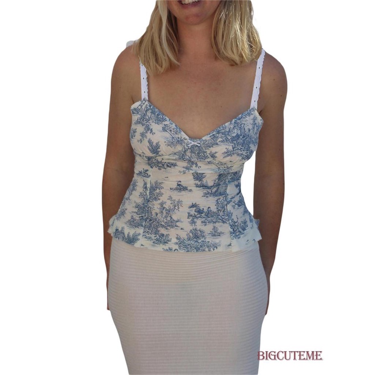 Áo Hai Dây Cổ Chữ V In Họa Tiết Hoa / Trái Cây Phong Cách Đường Phố Thời Trang Cho Nữ