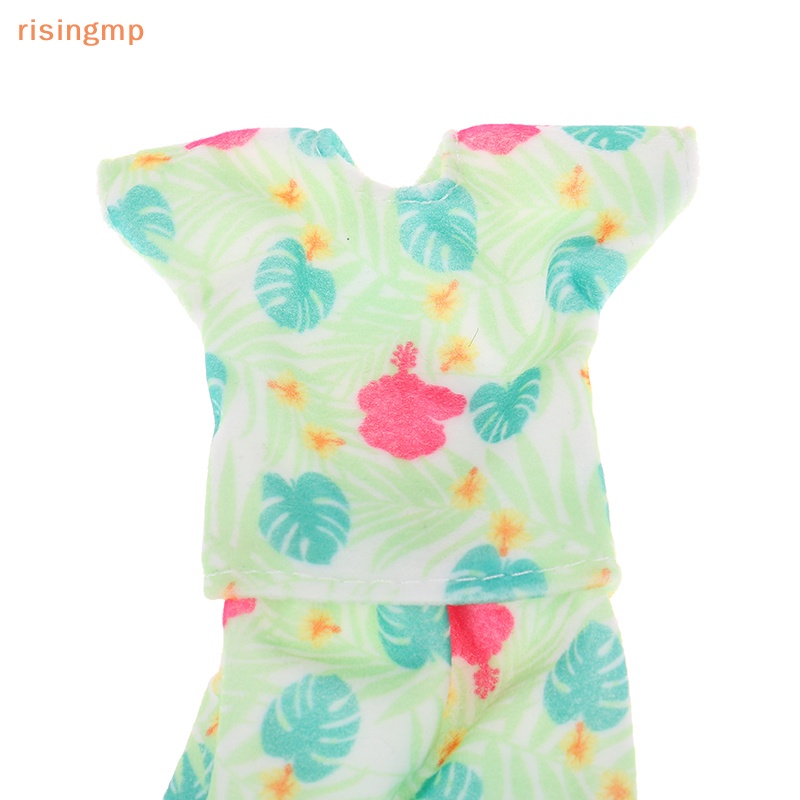 1 Bộ Đồ Ngủ Búp Bê Thủ Công Gồm Áo + Quần + Mắt Mặc Hàng Ngày Cho Bé Gái