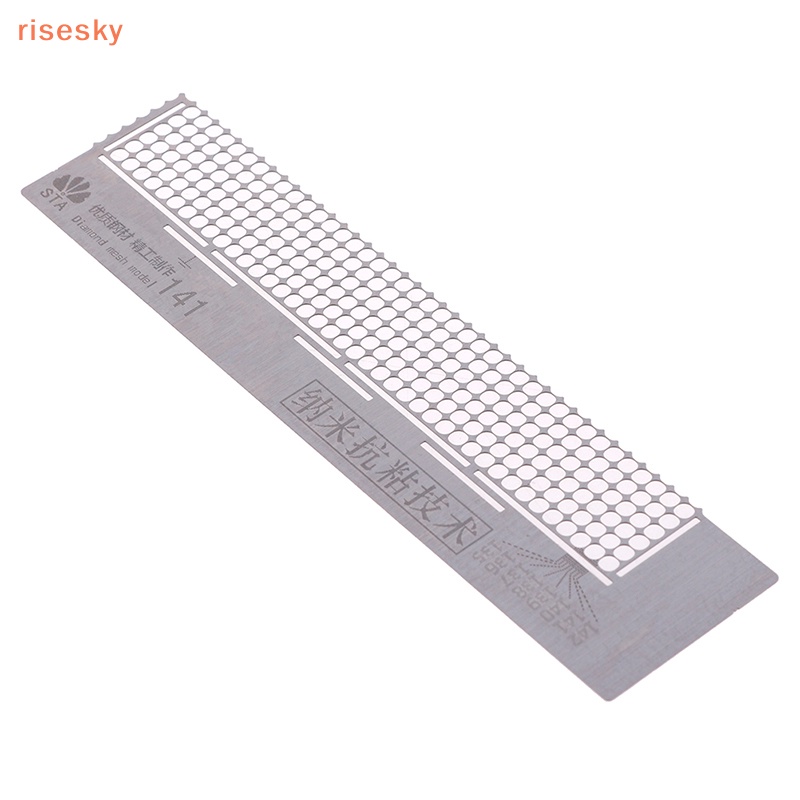 Thước Lưới Inox 240 Lỗ 50 Lỗ 141mm Chuyên Dụng Thêu Tranh Đính Đá