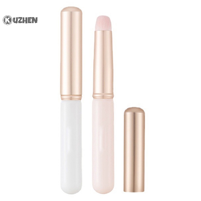 Kuzhen Cọ Tô Son Môi Đầu Tròn mini Có Nắp Đậy