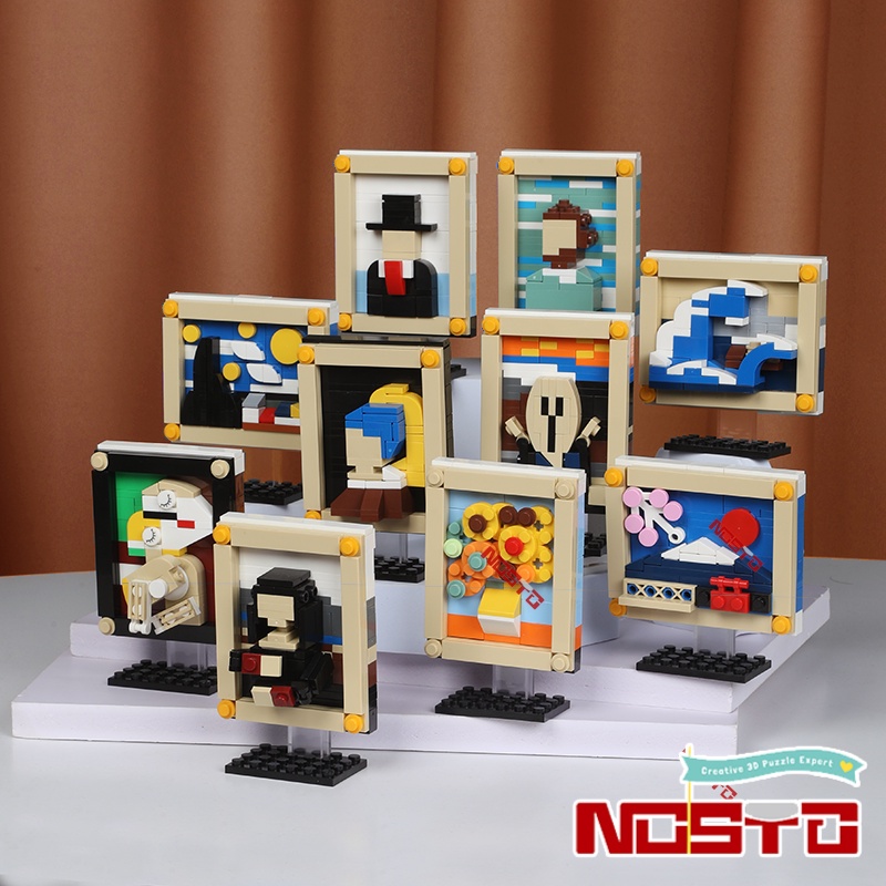 Đồ Chơi Lắp Ráp Tranh Sơn Dầu Mona Lisa Sáng Tạo