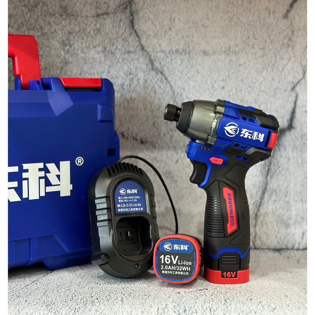 Nội địa cao cấp Máy chuyên vít DONGKE DGT1605-140 PIN 4 CELL động cơ không than, máy khoan, máy bắn tôn, máy bắn vít