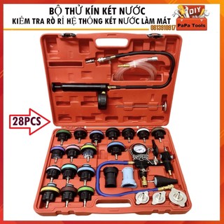 Bộ thử kín két nước kiểm tra rò rỉ hệ thống két nước làm mát 28PCs - Thử kín hệ thống làm mát, xả air hệ thống làm mát