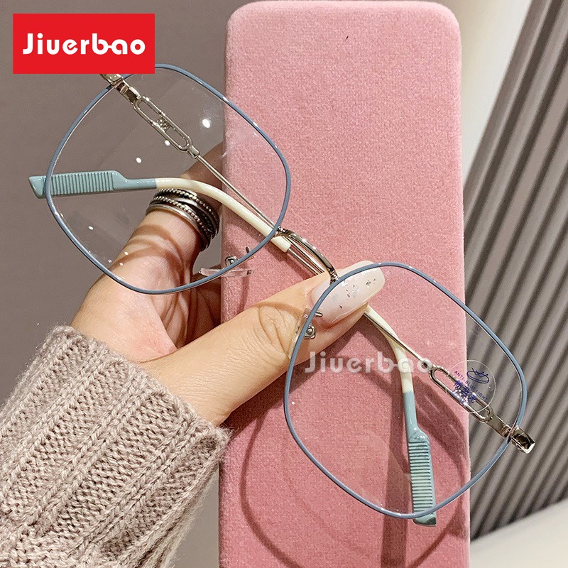 Mắt Kính Chống Bức Xạ Gọng Kim Loại Thiết Kế Mới Thời Trang Theo Phong Cách Nhật Bản Cho Cả Nam Và Nữ 53-18 - 141