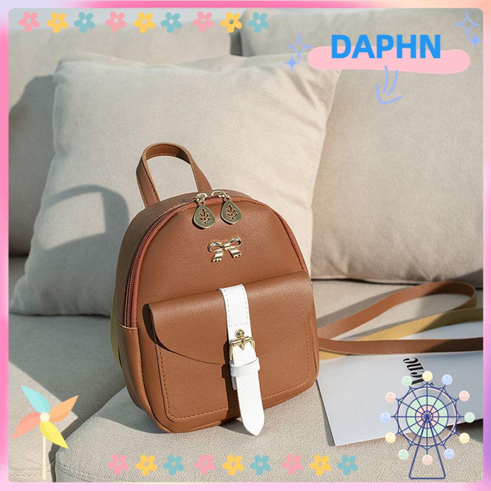 Daphs Ba Lô Da PU Hình Chiếc Lá Đáng Yêu