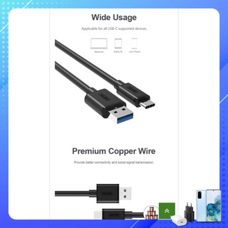 Cáp Type C sang 3.0 Unitek (YC 474BK) dùng cho máy tính điện thoại