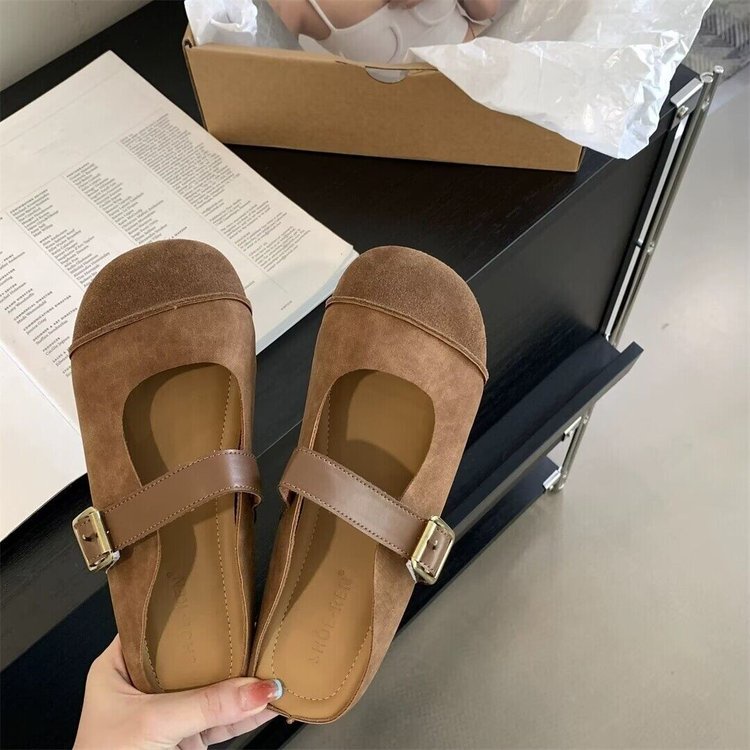 Giày Búp Bê Mũi Tròn Thời Trang Dành Cho Nữ / Size 35-40