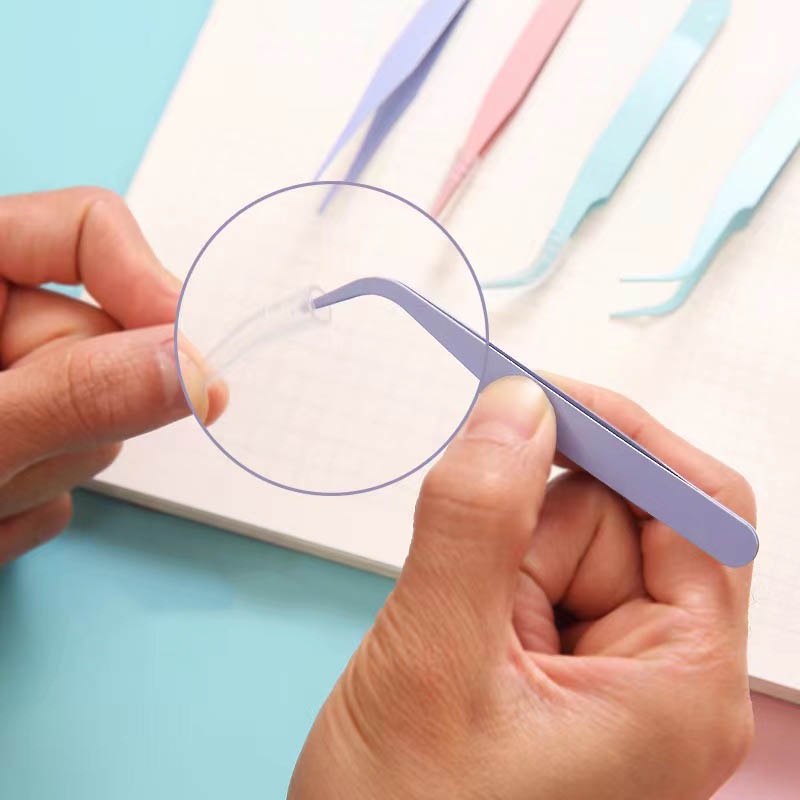 Nhíp Nhọn Thẳng Và Cong Cho Miếng Dán Nối Mi Miếng Dán Móng Tay Miếng Dán Đá Quý Kim Cương - joyhome_official