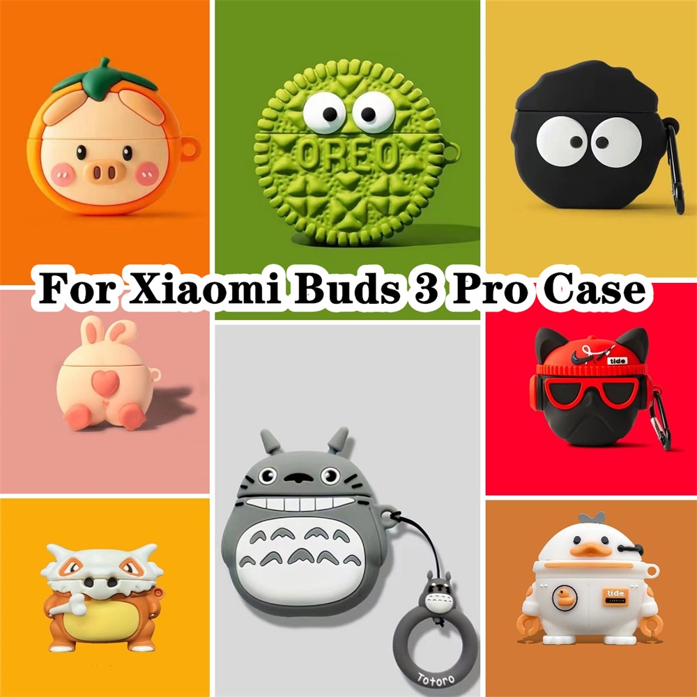 Vỏ Bảo Vệ Hộp Sạc Tai Nghe Xiaomi Buds 3 Pro Xiaomi Buds 3 Pro Mềm Chống Rơi Hình Shiba Inu Dễ Thương