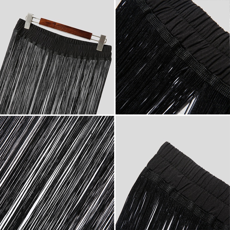 Incerun Chân Váy Maxi Tua Rua Peplum Đường Phố Vintage Cho Nam