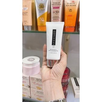 Kem chống nắng múi xù gorgeous trắng da, nâng tone, chống nước lâu trôi tuýp SPF50+PA+++