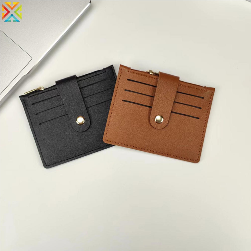 Ví Ngắn Đựng Thẻ / Bằng Lái Xe Có Khóa Kéo Họa Tiết Hoạt Hình One Piece