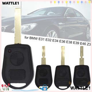 WTTLE Vỏ Chìa Khóa 2 / 3 Nút Cho Xe Hơi BMW E31 E32 E34 E36 E38 E39 E46 Z3
