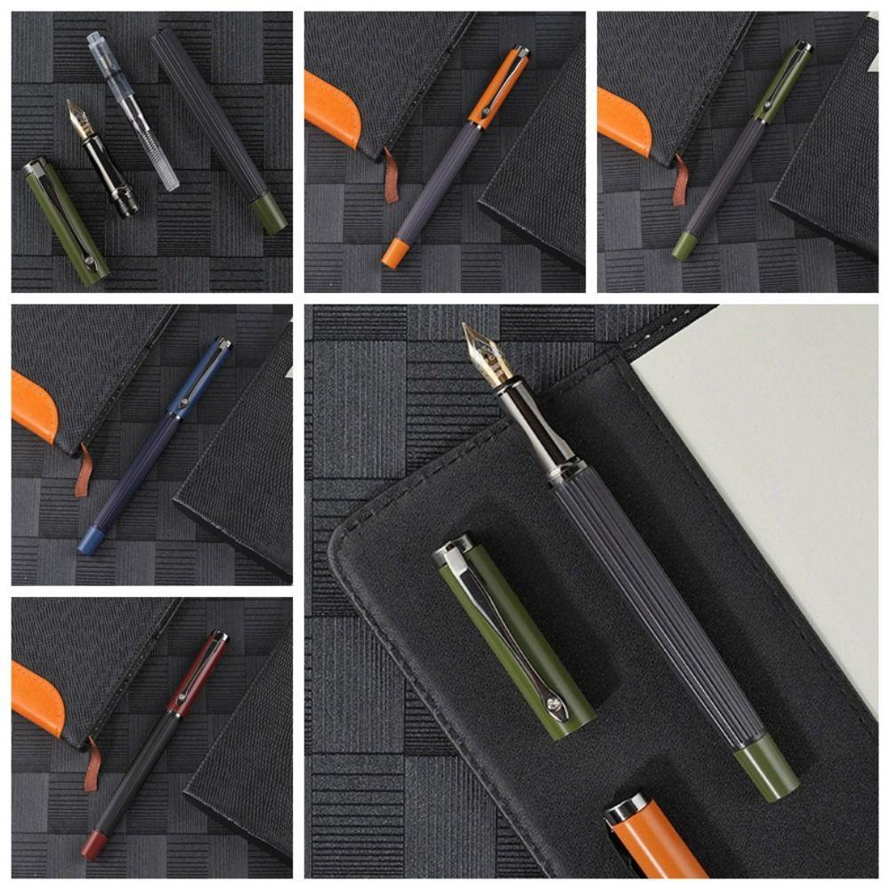 Bút Máy Mực MMLUCK Kết Cấu Kim Loại Sang Trọng Phong Cách Retro Ngòi 0.5mm