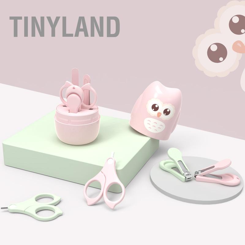 TinyLand Bộ Chăm Sóc Móng Tay Cho Bé Dụng Cụ Làm Chân Có Vỏ Bảo Vệ Trẻ Sơ Sinh Tập Đi cmman