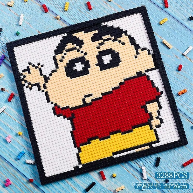 Bộ Đồ Chơi Lắp Ráp Lego Nhân Vật Hoạt Hình Cậu Bé Bút Chì Shin-Chan Mini