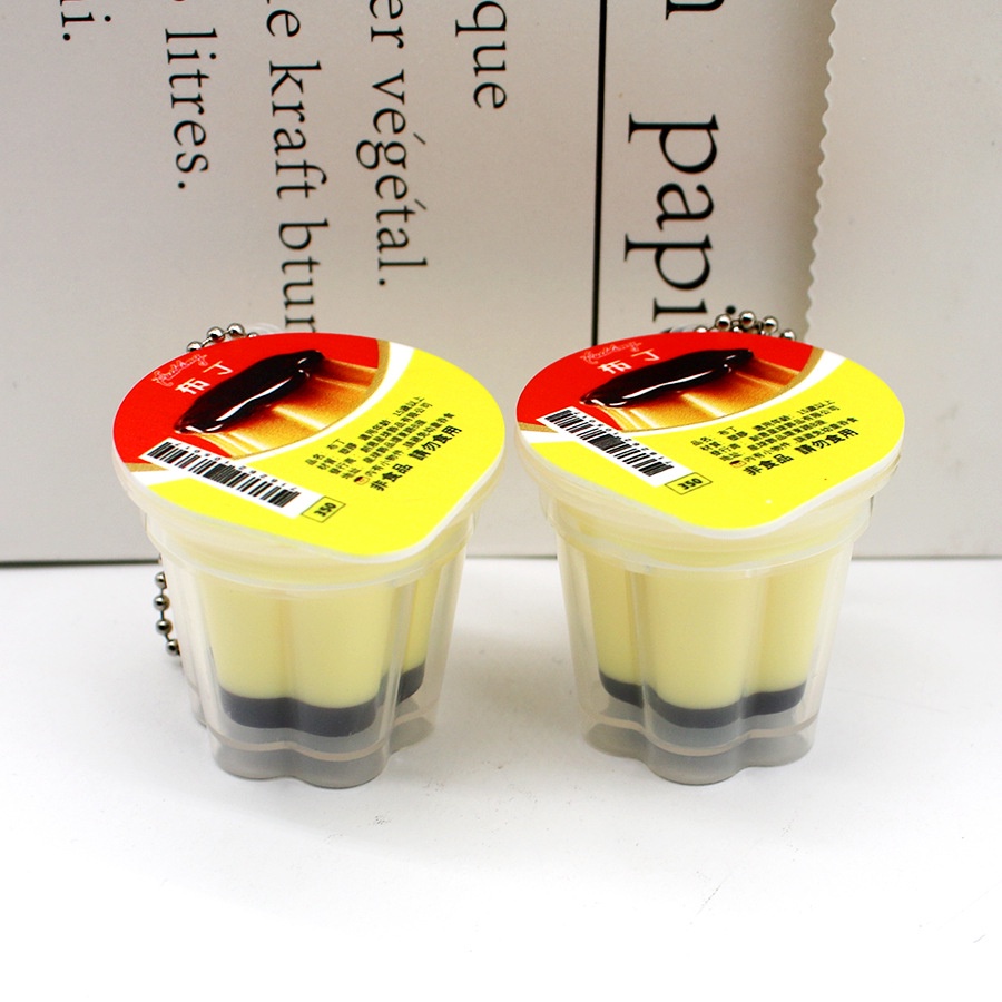 Móc Khóa Hình Bánh Pudding Đàn Hồi Mềm Mại