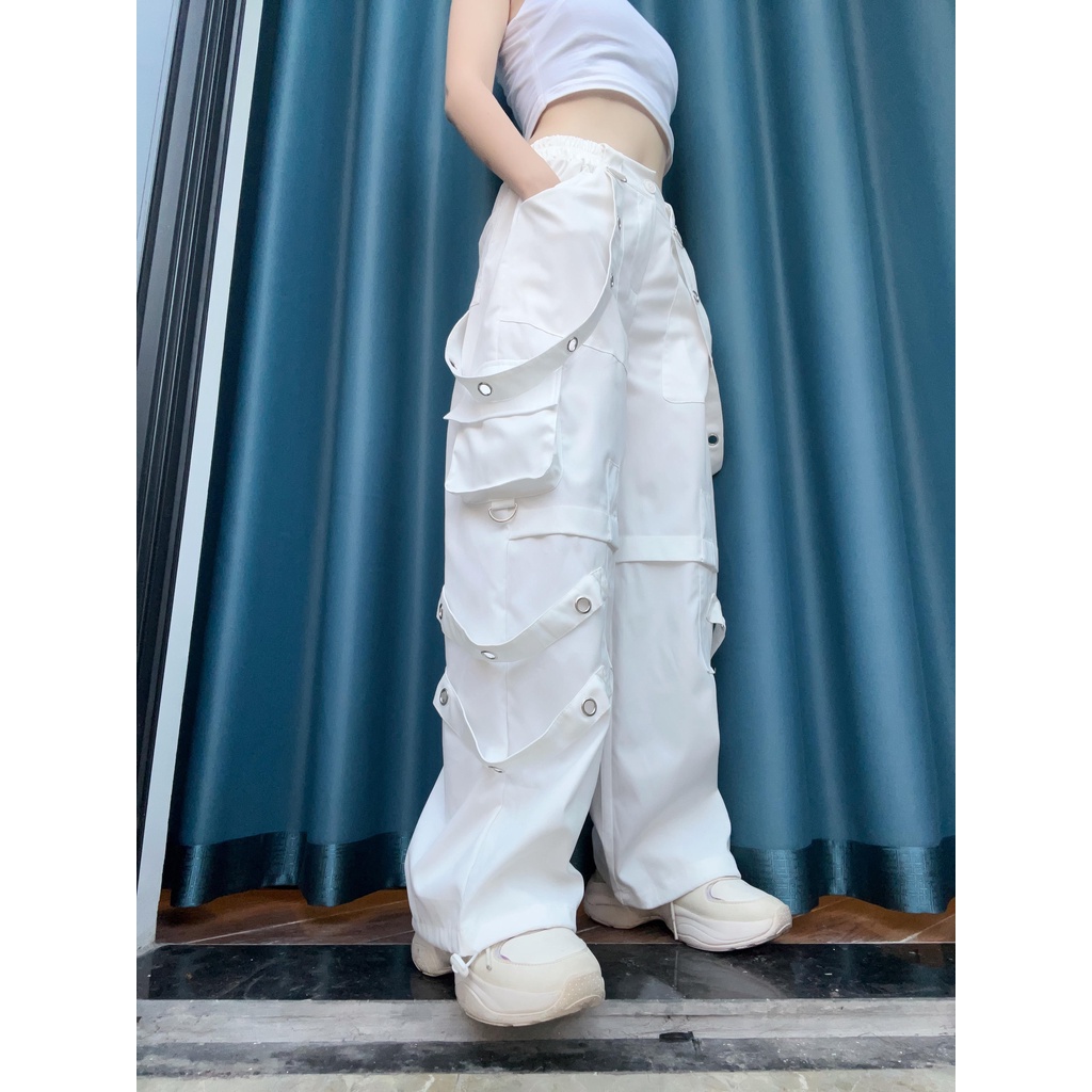 Quần túi hộp phong cách hip hop oze sáu dây Q10