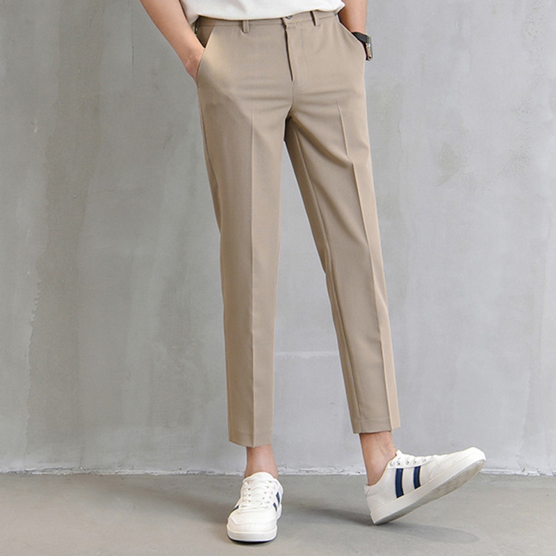 Quần Lửng Ôm Dáng Màu Sắc Đơn Giản Thời Trang Cho Nam