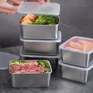Sét 5 hộp inox đựng thực phẩm kèm nắp nhựa hót hít