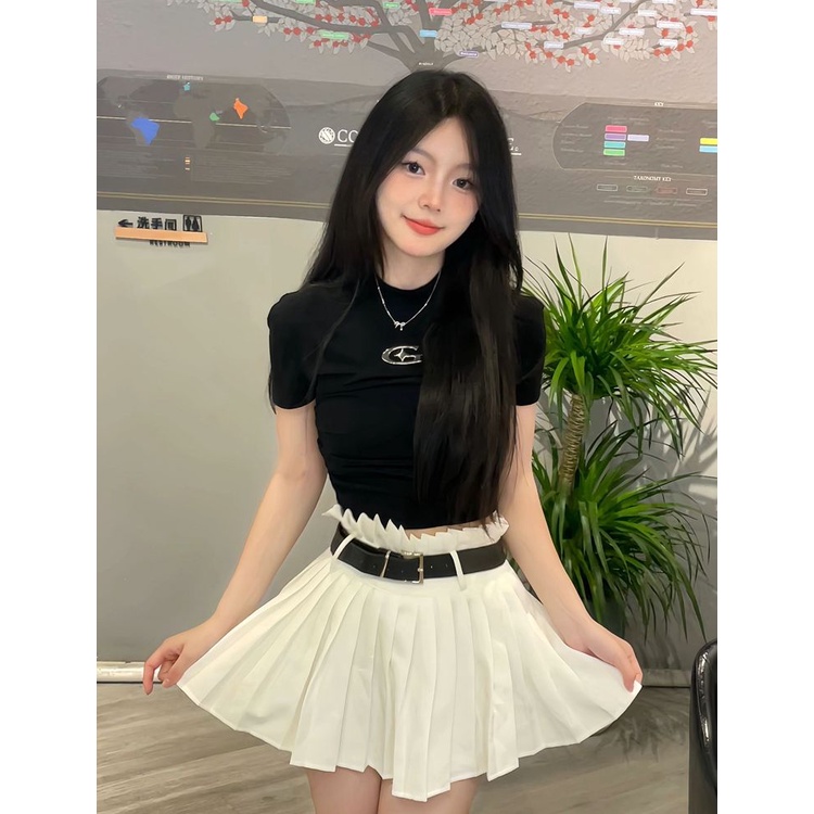 Áo thun COZOK tay ngắn hở vai ôm dáng thời trang dành cho nữ