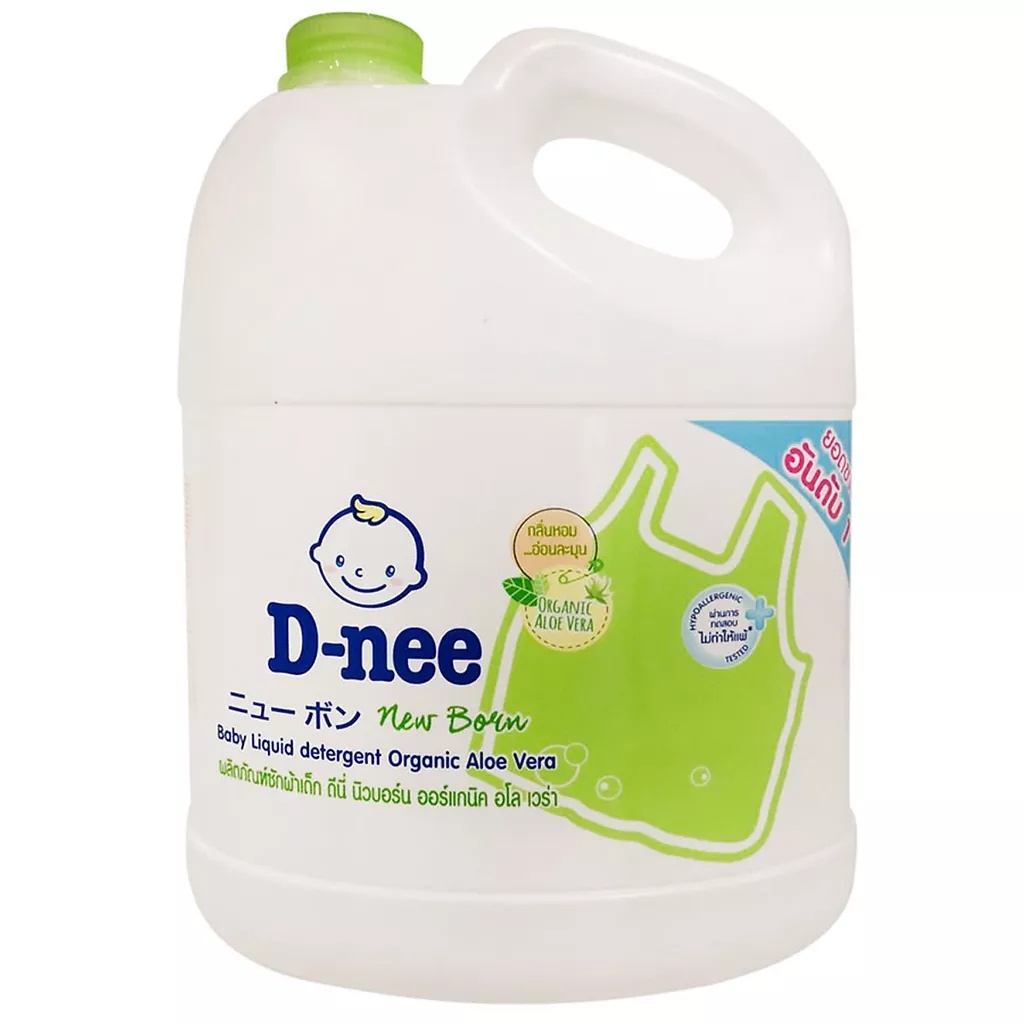 Nước giặt quần áo em bé Dnee 3000ml- Nước Giặt Xả Cho Trẻ Em an toàn 1400ml, Chính hãng