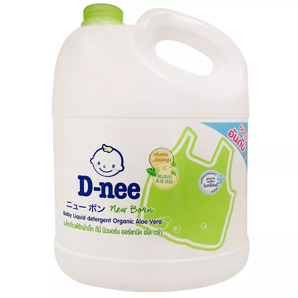 Nước giặt quần áo em bé Dnee 3000ml- Nước Giặt Xả Cho Trẻ Em an toàn 1400ml, Chính hãng Công ty Đại Thịnh