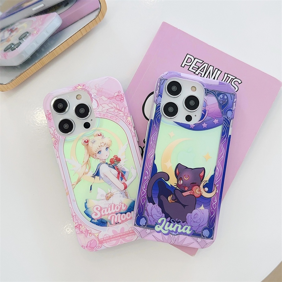 Ốp Điện Thoại Cứng Hình Thủy Thủ Mặt Trăng Cho iphone 15 pro max iphone 14 pro max iphone 13 pro max iphone 12 pro max iphone 11