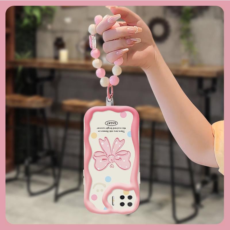 Full edging originality Phone Case For OPPO F17/A73 2020 4G romantic three-dimensional lovely For Girls dustproof Soft flower