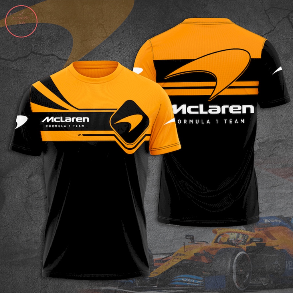 2023 mclaren f1 3d in công thức racing t shirt oversized tracksuit jacket summer top. Quần áo chất lượng cao