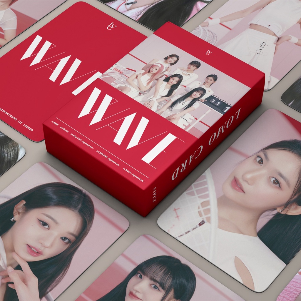 55pcs/box IVE WAVE Photocards Lomo Cards Japan Album Kpop Postcards Collection New Arrivals