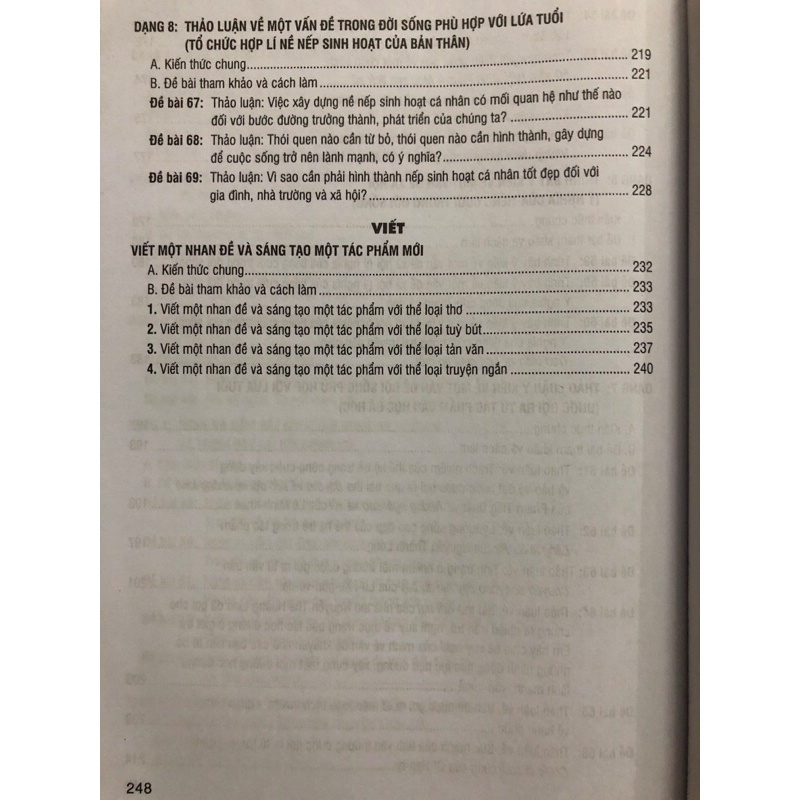 Sách - Hướng dẫn Viết, Nói và Nghe các dạng Văn Lớp 8