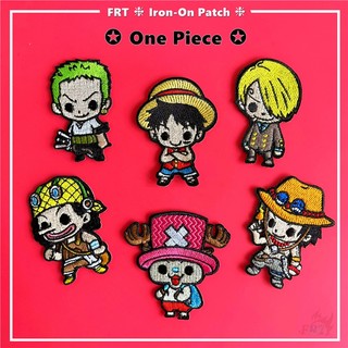 ☸ sticker ủi thêu hình nhân vật phim one piece ☸ 1 sticker ủi thêu hình huy hiệu