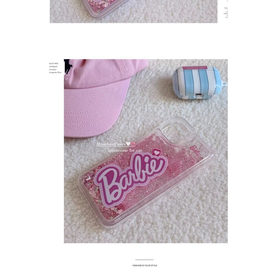 Ốp Điện Thoại Kim Tuyến Nước Chống Rơi Hình Búp Bê Barbie Cho Iphone 14promax 13 11 14pro 13pro 14