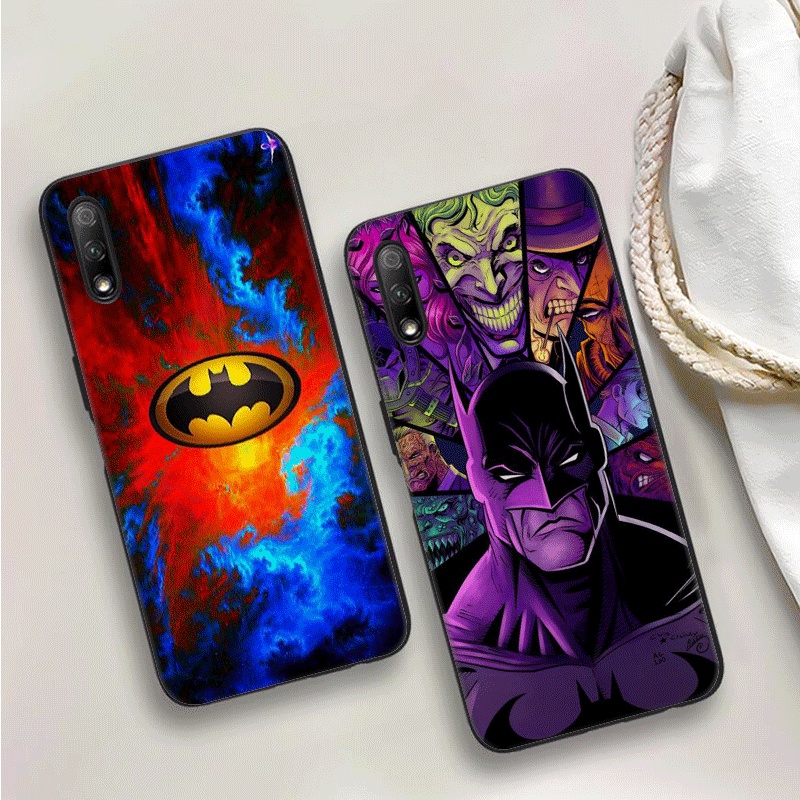 Ốp Điện Thoại Bằng Nhựa Mềm Viền Đen Hình batman Cho samsung note 10 10 plus 10 lite 20 20 ultra