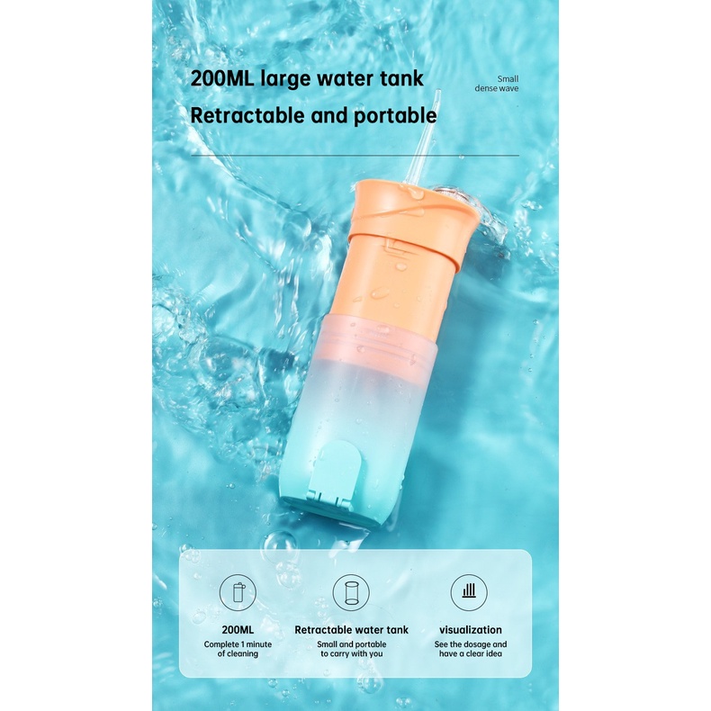 Điện Flosser Máy tăm nước di động Máy làm sạch răng miệng Máy làm sạch răng