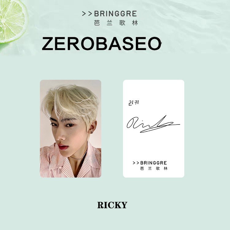 Bộ Thẻ Hình Nhóm Nhạc Kpop Zb1 ZEROBASEONE X BRINGGREEN