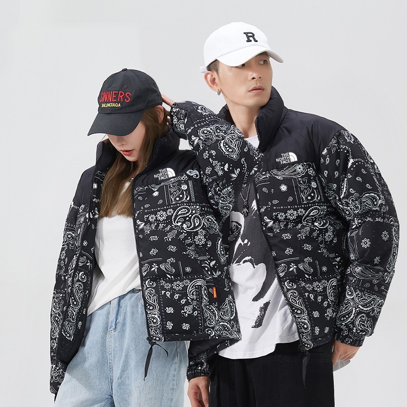 Áo Khoác 100% Cotton Dày Mềm Mại In Họa Tiết Hoa Trừu Tượng Phong Cách Retro Unisex