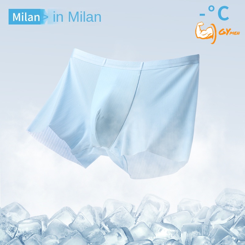 [GYMen]   Quần Lót Boxer Lưng Thấp Phối Khí Phong Cách Thể Thao Thời Trang Mùa Hè Quyến Rũ Cho Nam v