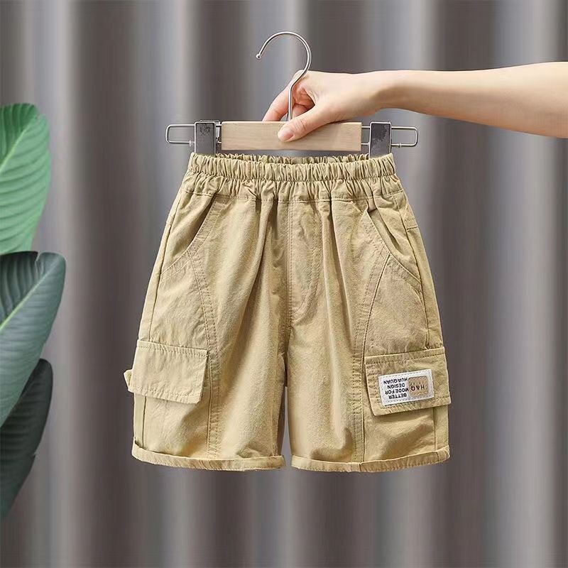 Quần short cotton dài cho bé trai - đáy thoáng khí và thời trang mùa hè