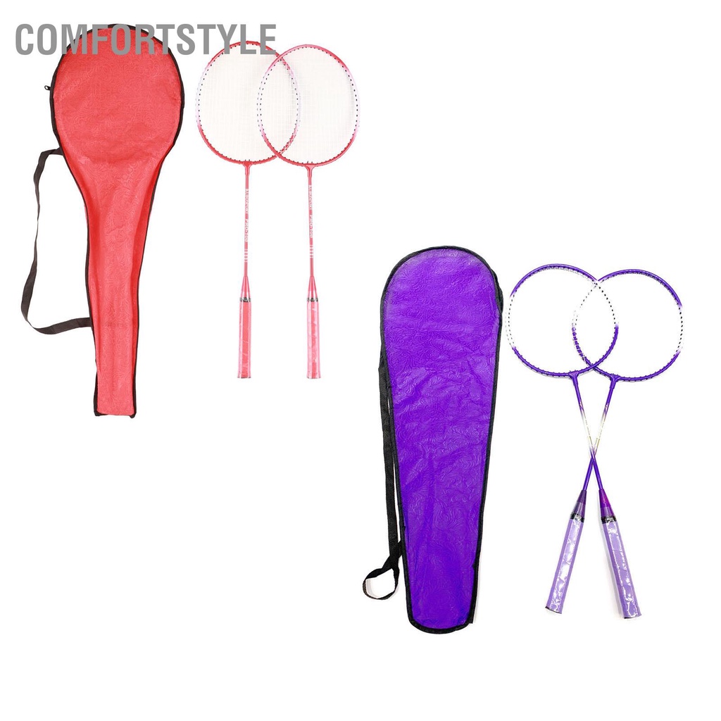 Comfortstyle Vợt Cầu Lông 2 Người Chơi Siêu Nhẹ Chia Tay Cầm Hợp Kim Sắt Bộ Cho Trẻ Em Mới Bắt Đầu cxmin05.vn