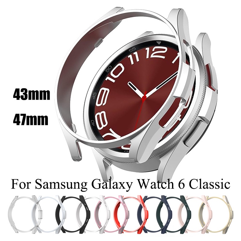 Ốp Bảo Vệ Mặt Đồng Hồ Bằng PC Cứng 43mm 47mm Cho Galaxy Watch 6 Classic