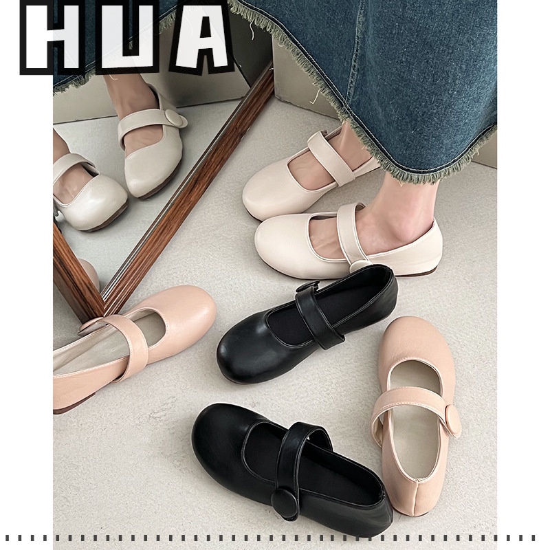 Giày Mary Jane Mũi Tròn Đế Mềm Cao Cấp Thời Trang Theo Phong Cách Pháp