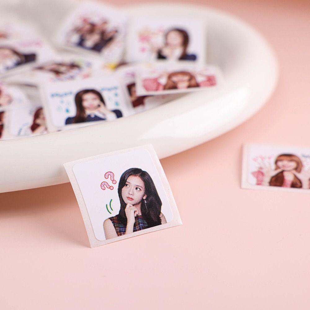 Cuộn 500 Nhãn Dán Trang Trí Hình Nhóm Nhạc Blackpink